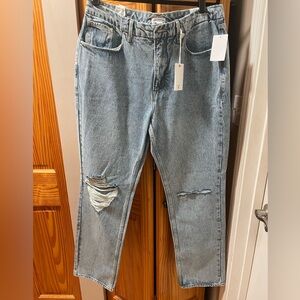 Good American Classic Blue Distressed Women’s Jeans